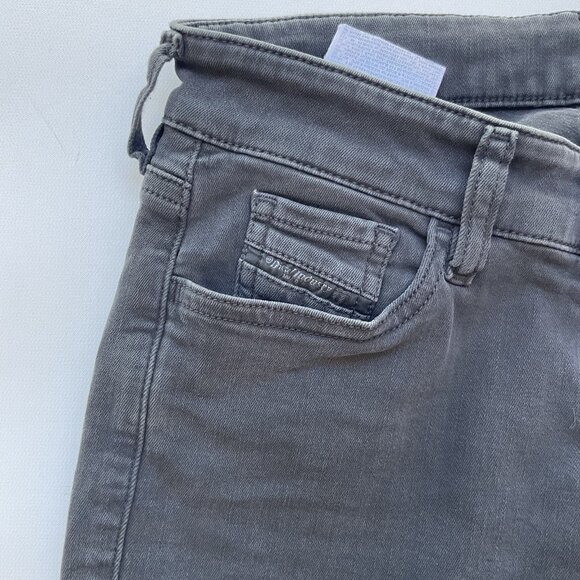 Diesel Women’s Slandy Ankle Super Slim Skinny Jeans 084TV Black Size W27 - Picture 7 of 13